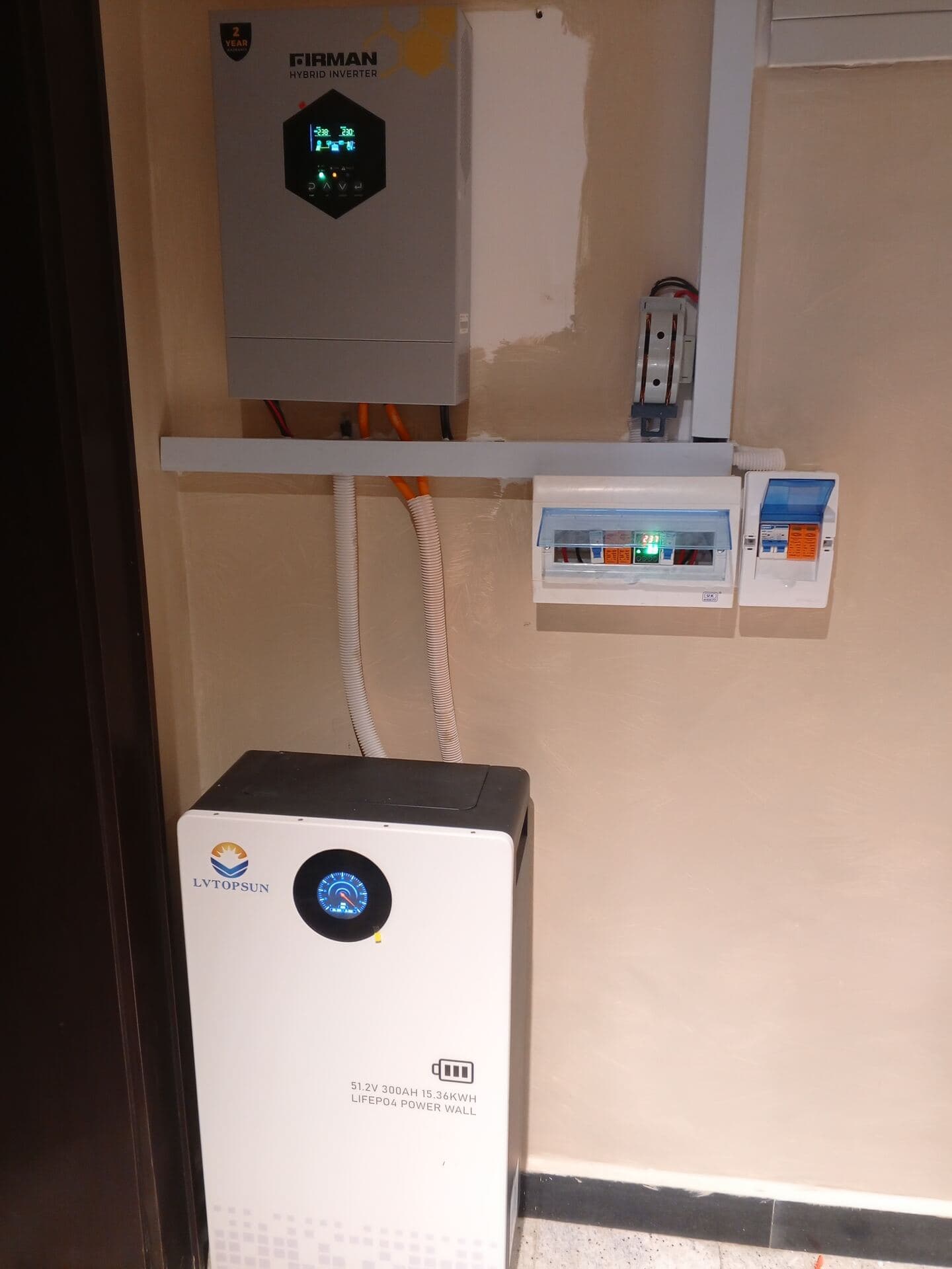 Every system is drawn to spec. — installation stage